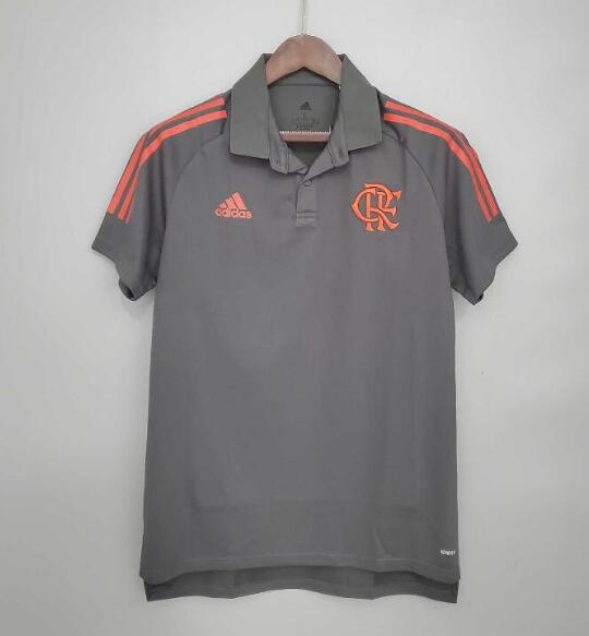 2021/22 Flamengo Grey Polo Shirt