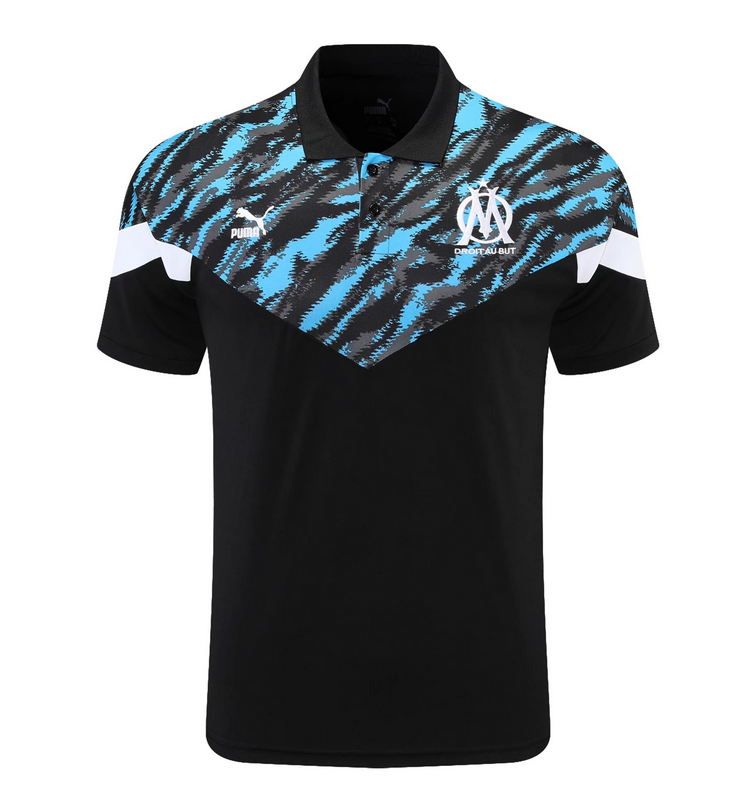 2021/22 Marseille Black Polo Shirt