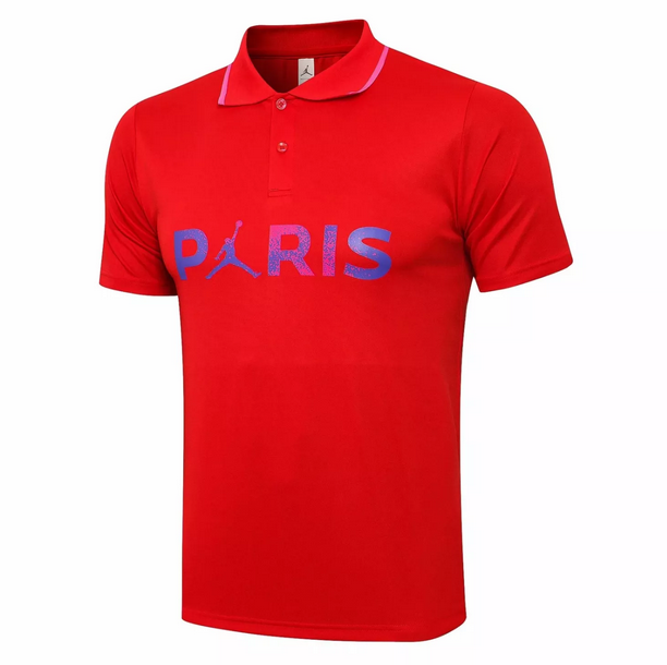 2021/22 PSG Red PARIS Polo Shirt