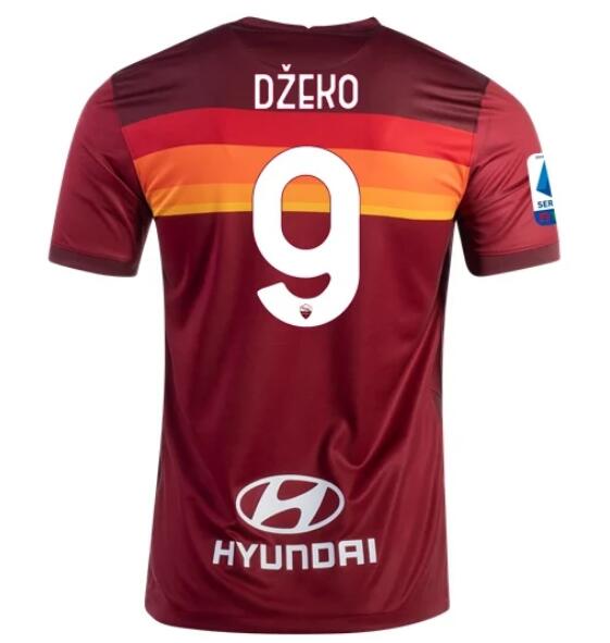 AS Roma Home Kit Soccer Jersey EDIN DŽEKO #9 2020/21