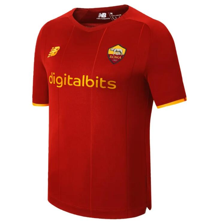 2021/22 AS Roma Home Kit Soccer Jersey