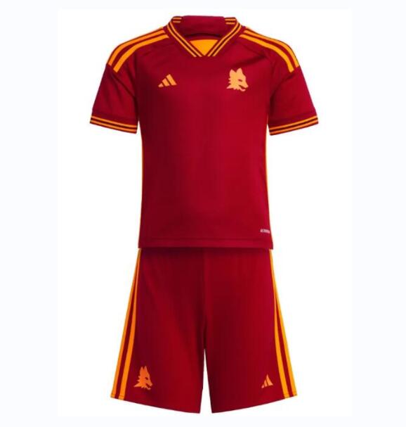 Roma Home Soccer Kit 2023/24 Kids