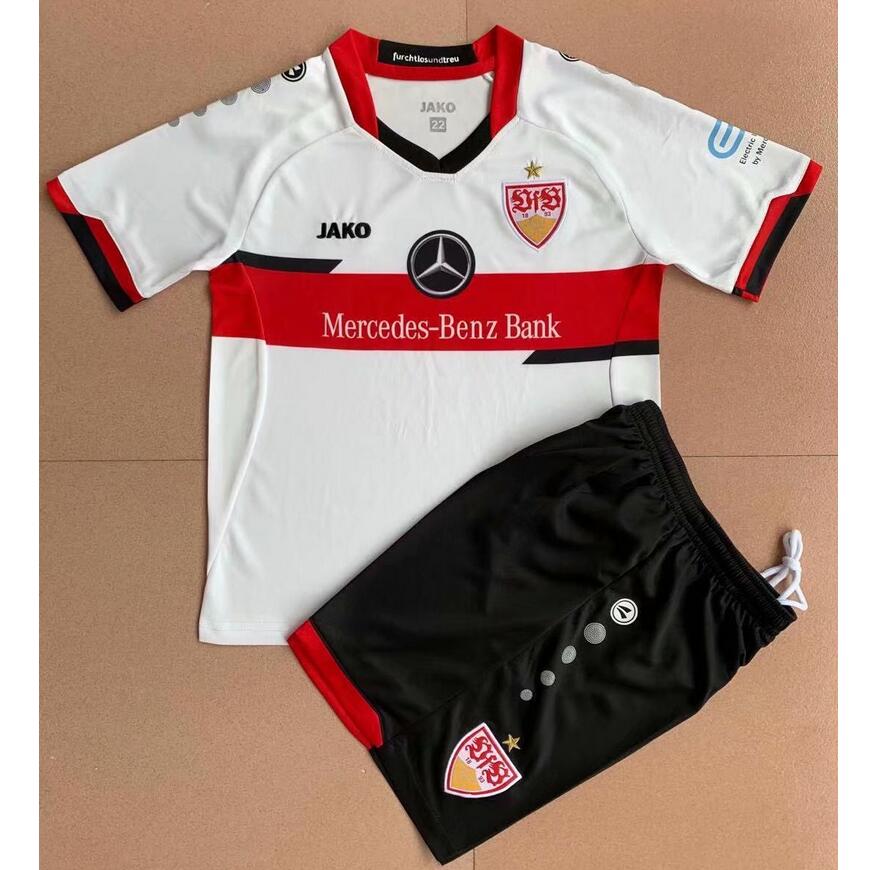 2021/22 Stuttgart Kids Home Soccer Kits Shirt With Shorts