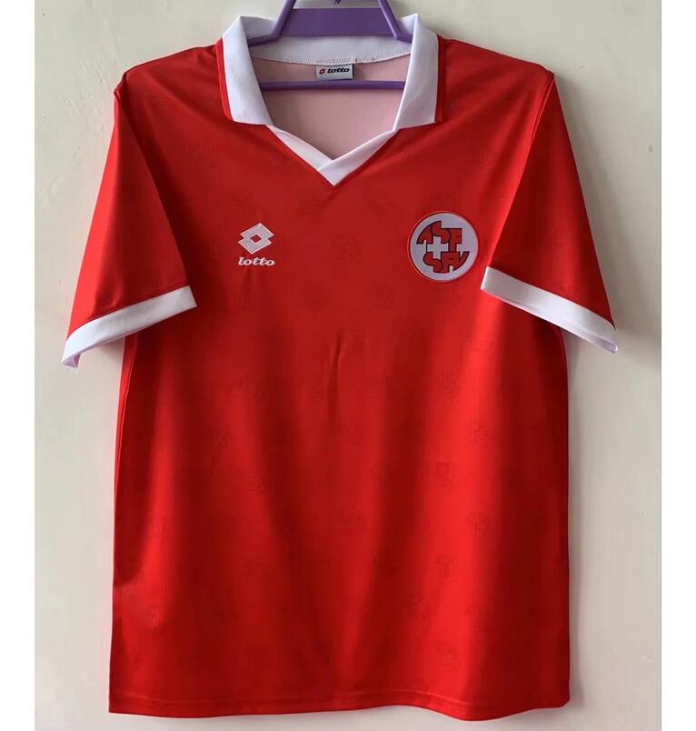 1994 Switzerland Retro Home Kit Soccer Jersey