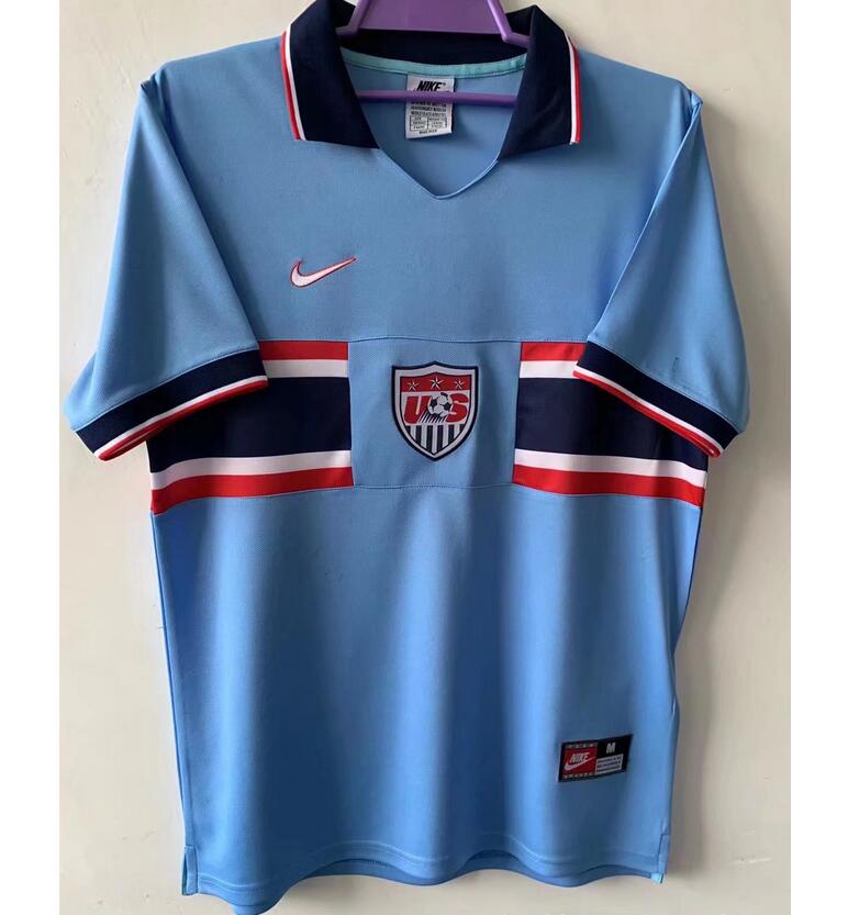 1994 USA Retro Blue Football Kit Third Soccer Jersey