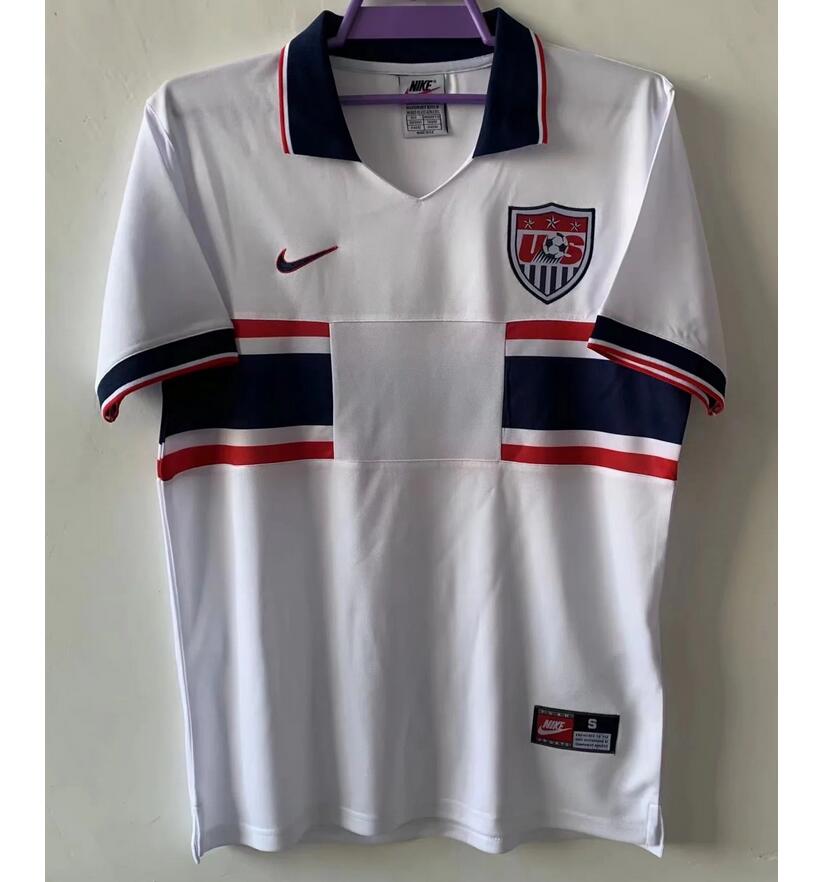 1994 USA Retro Home Kit Soccer Jersey