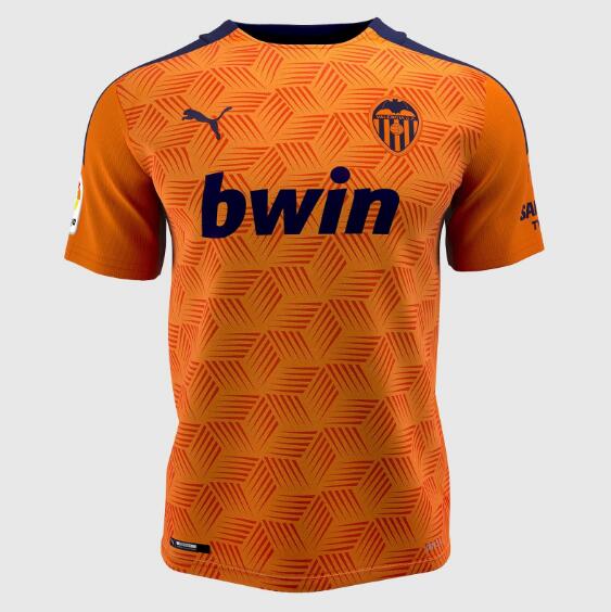 Valencia Away Orange Soccer Jersey Shirt 2020/21