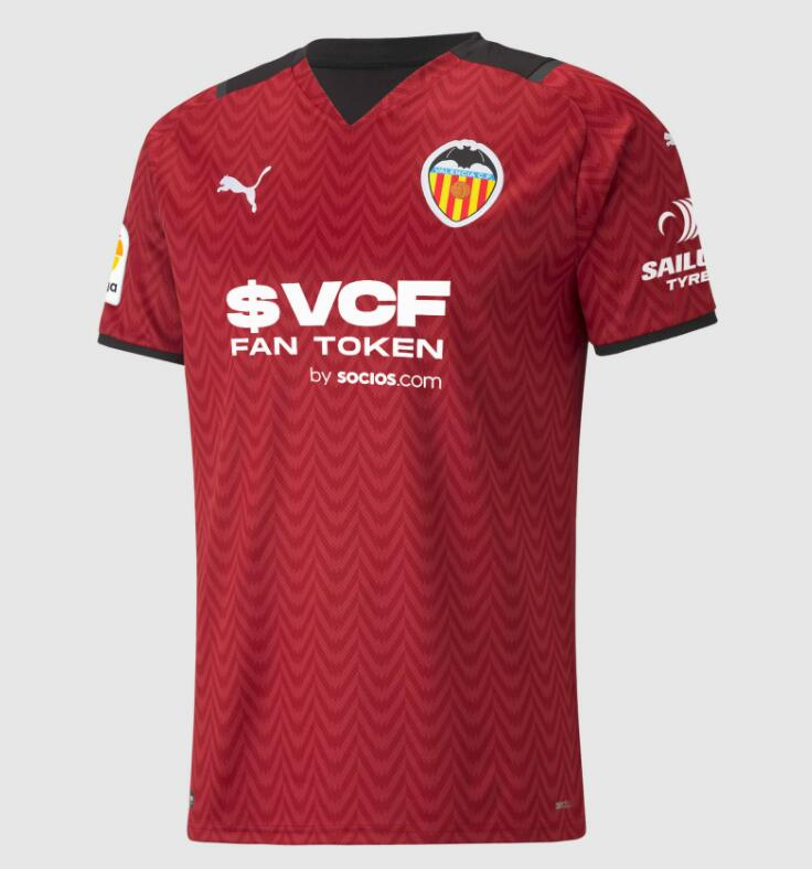 2021/22 Valencia Away Kit Soccer Jersey