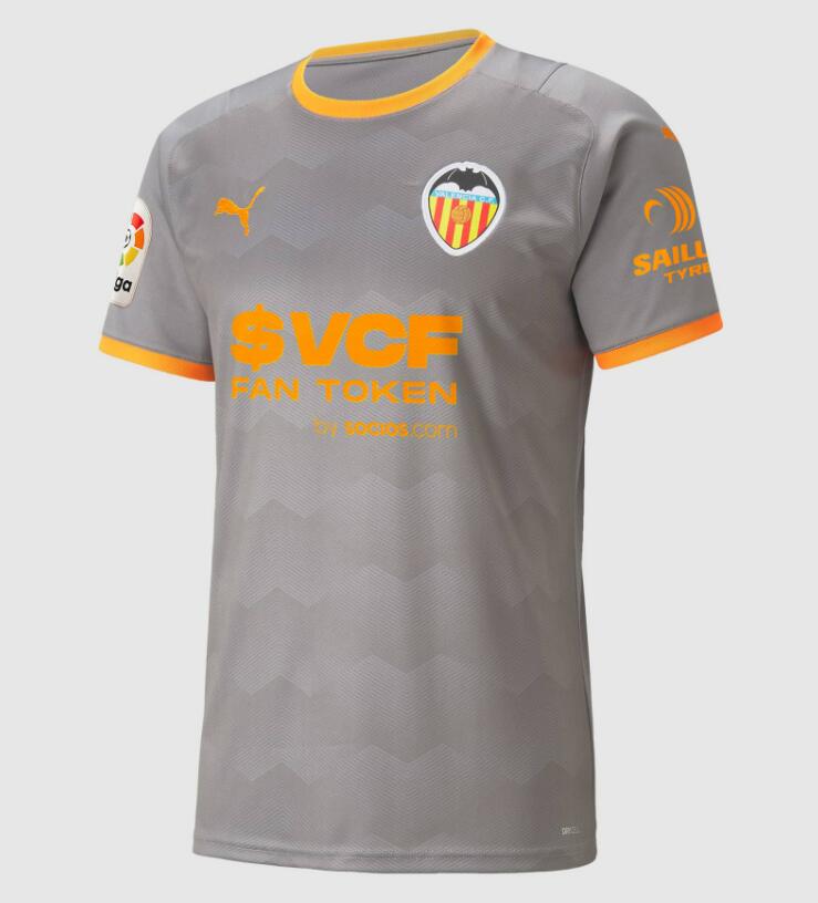 2021/22 Valencia Fourth Away Kit Soccer Jersey