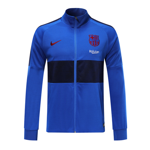 Barcelona Blue High Neck Collar Training Jacket 2019/20