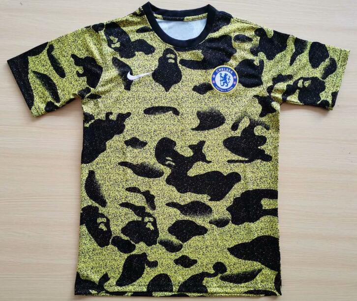 19-20 Chelsea Yellow Black Short Training Shirt