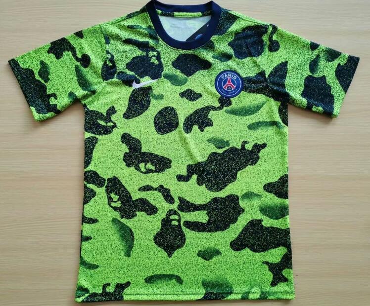 19-20 PSG Green Short Training Shirt