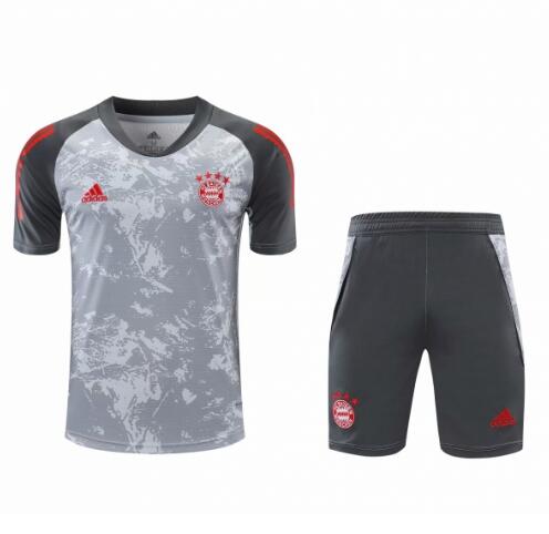 Bayern Munich Grey Training Kits Shirt with Shorts 2020/21