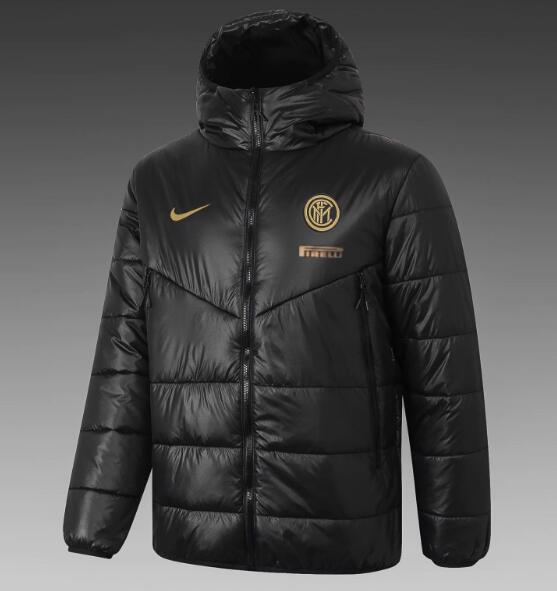 Inter Milan Black Cotton Warn Coat 2020/21