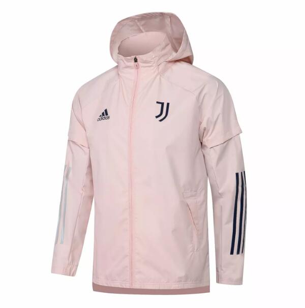 Juventus Pink Hoodie Windbreaker Jacket 2020/21