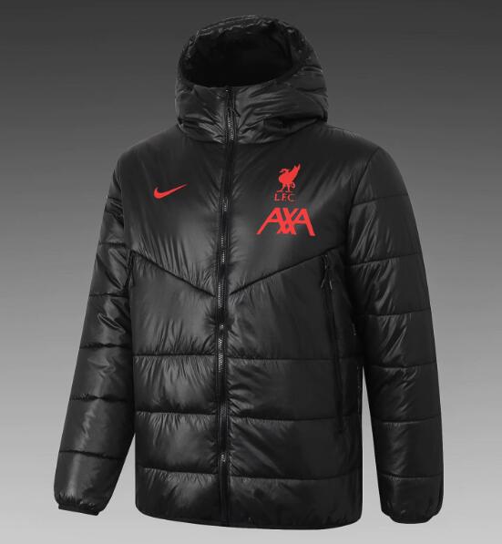 Liverpool Black Red Cotton Warn Coat 2020/21