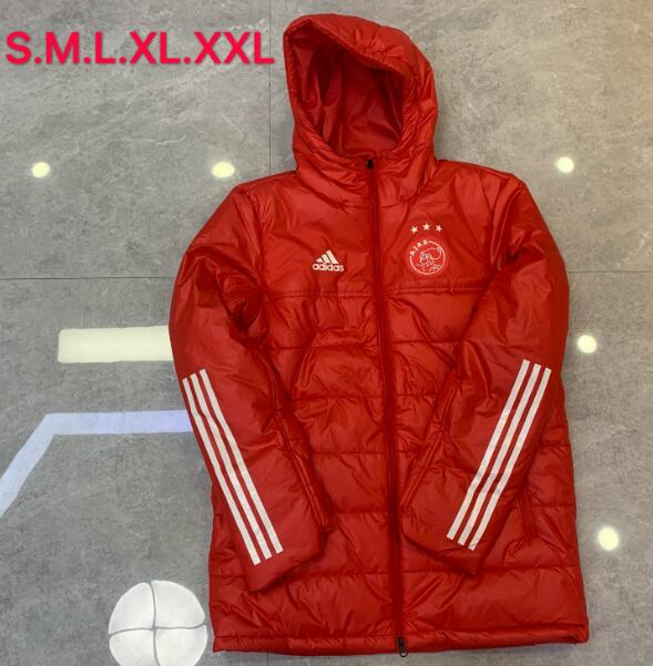 Ajax Red Cotton Warn Coat 2020/21