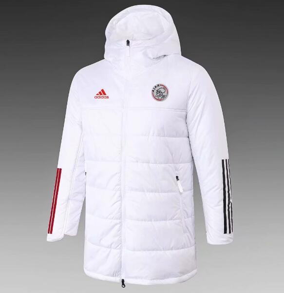 Ajax White Cotton Warn Coat 2020/21