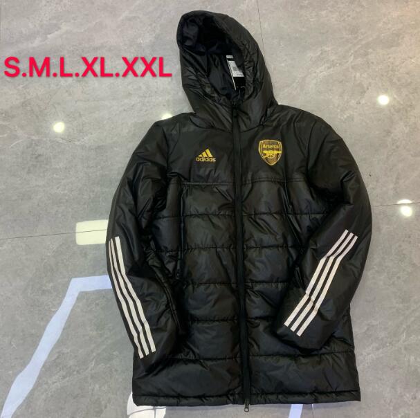 Arsenal Black Cotton Warn Coat 2020/21