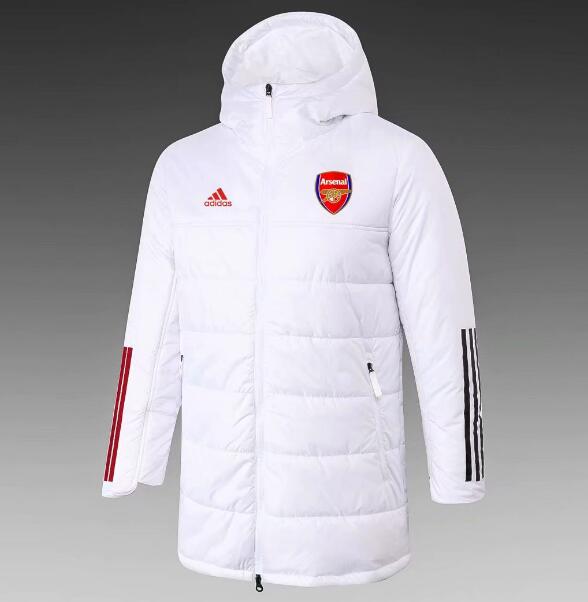 Arsenal Long White Cotton Warn Coat 2020/21