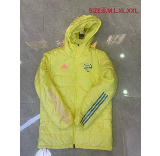 Arsenal Yellow Cotton Warn Coat 2020/21