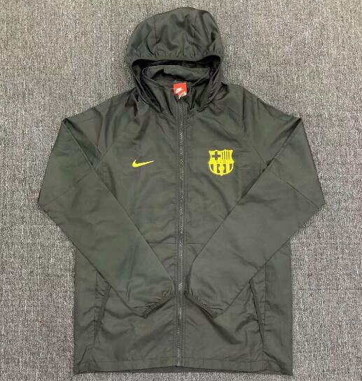 Barcelona All Black Windbreaker Jacket 2020/21