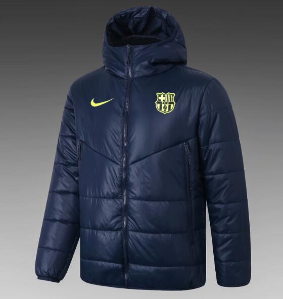 Barcelona Navy Cotton Warn Coat 2020/21