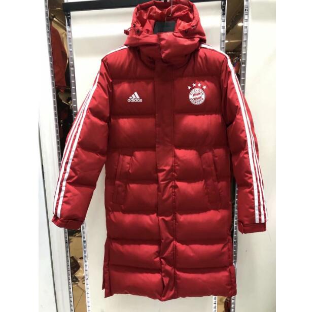 Bayern Munich Red Long Hoodie Cotton Warn Coat 2020/21