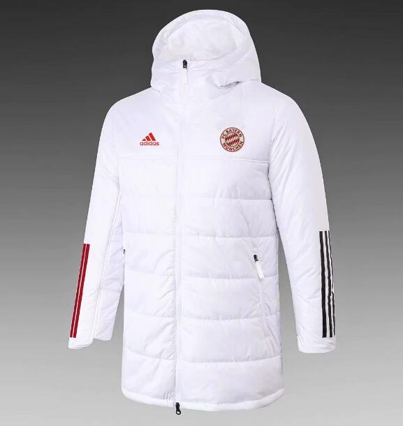 Bayern Munich White Cotton Warn Coat 2020/21