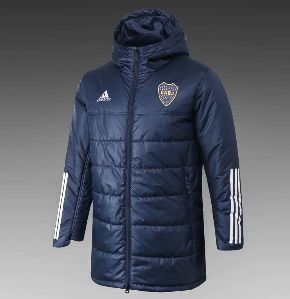 Boca Juniors Navy Cotton Warn Coat 2020/21