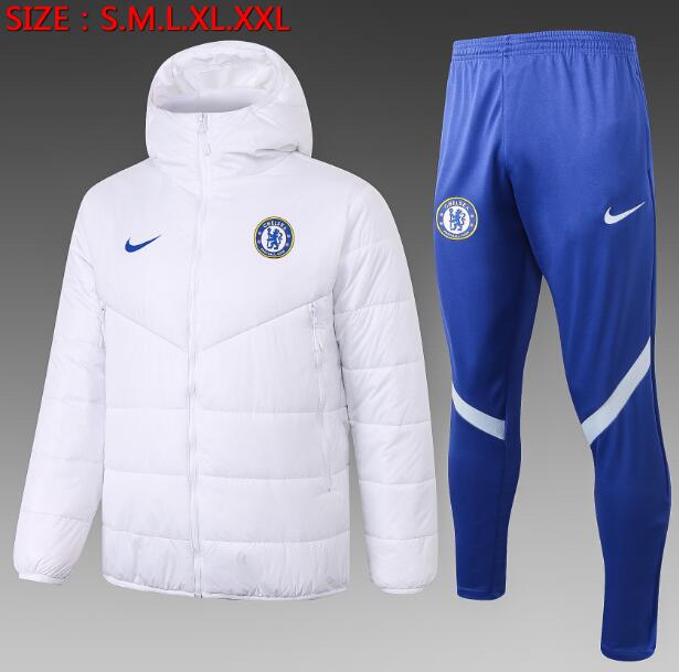 Chelsea White Cotton Warn Coat Kits 2020/21