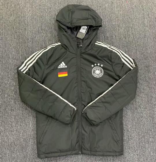 Germany Black Cotton Warn Coat 2020/21