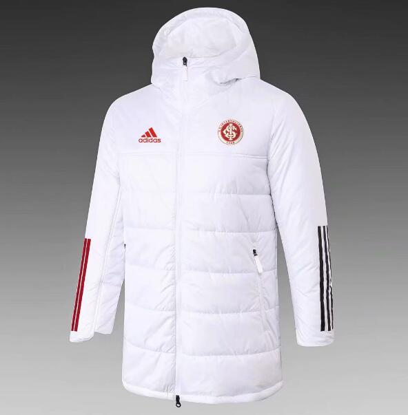 SC Internacional White Cotton Warn Coat 2020/21