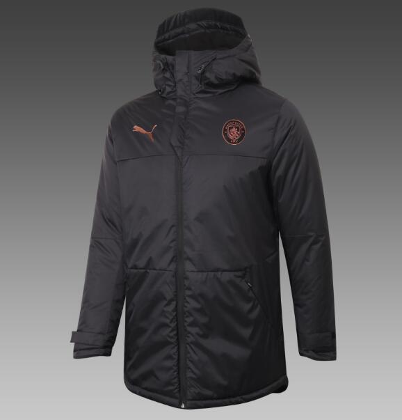 Manchester City Black Cotton Warn Coat 2020/21