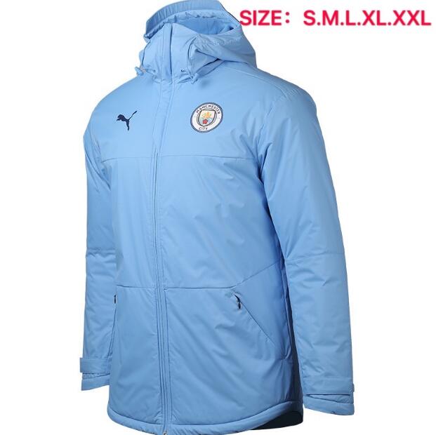 Manchester City Blue Cotton Warn Coat 2020/21