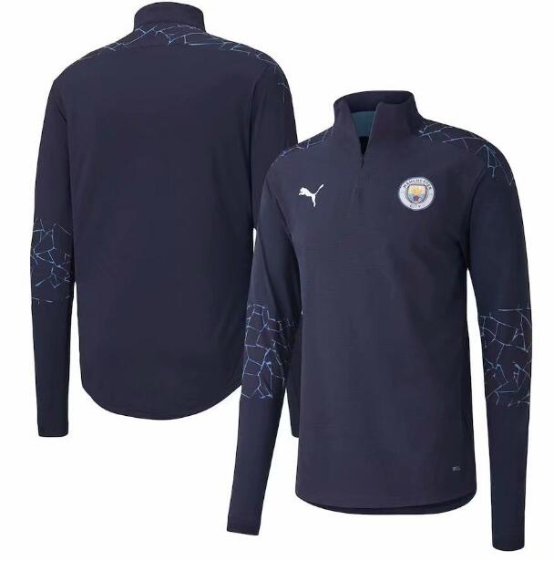 Manchester City Dark Blue Training Sweatshirt 2020/21