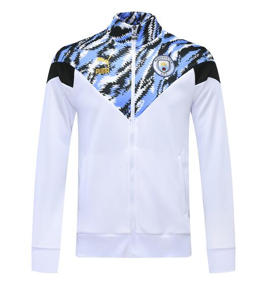 Manchester City White Classic Training Jacket 2020/21