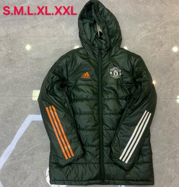 Manchester United Black Cotton Warn Coat 2020/21