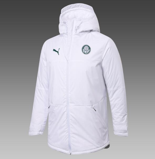 Palmeiras White Cotton Warn Coat 2020/21