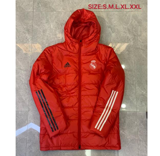 Real Madrid Red Cotton Warn Coat 2020/21