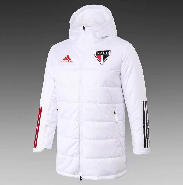 Sao Paulo White Cotton Warn Coat 2020/21