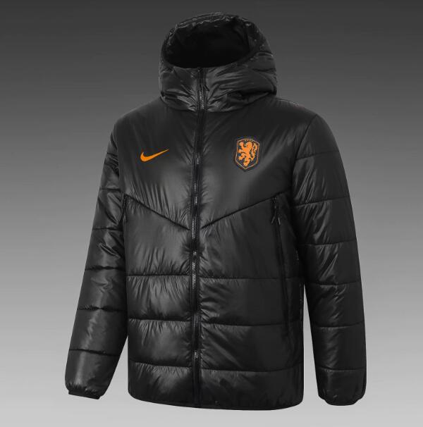 2020 Netherlands Black Cotton Warn Coat