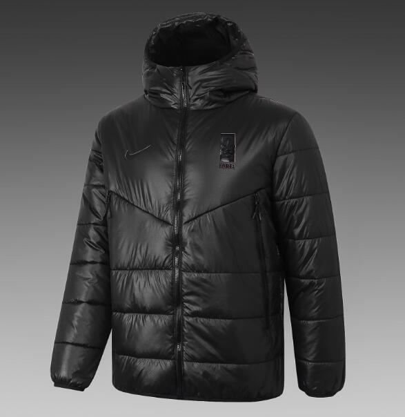 2020 Korea Black Cotton Warn Coat