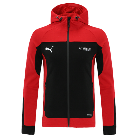 2021/22 AC Milan Red Black Training Hoodie Jacket