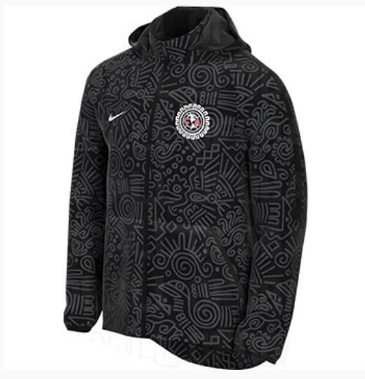 2021/22 Club America Black Windbreaker Hoodie Jacket