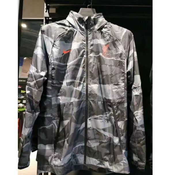 2021/22 Liverpool Camo Windbreaker Hoodie Jacket