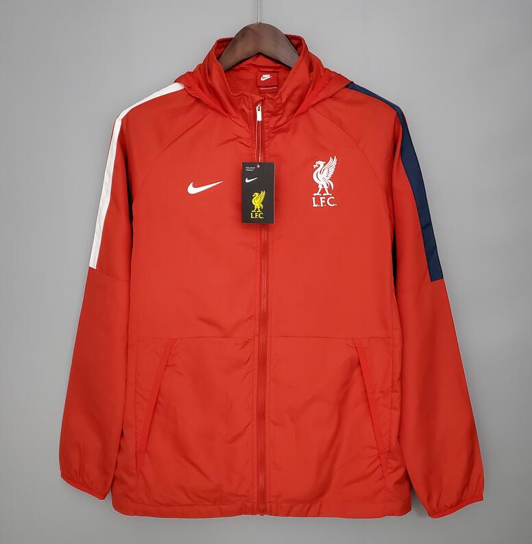 2021/22 Liverpool Red Windbreaker Hoodie Jacket