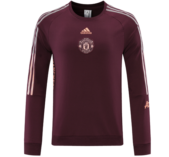 2021/22 Manchester United Red Round Neck Sweater Shirt