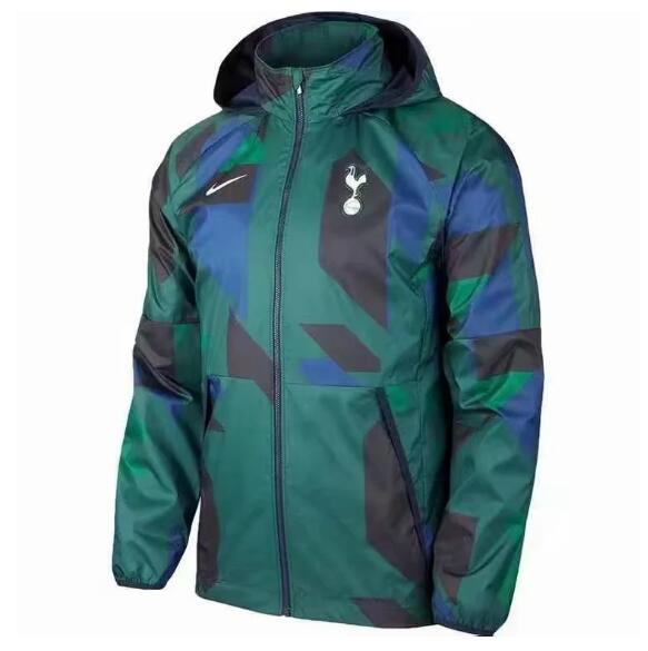 2021/22 Tottenham Hotspur Green Windbreaker Hoodie Jacket