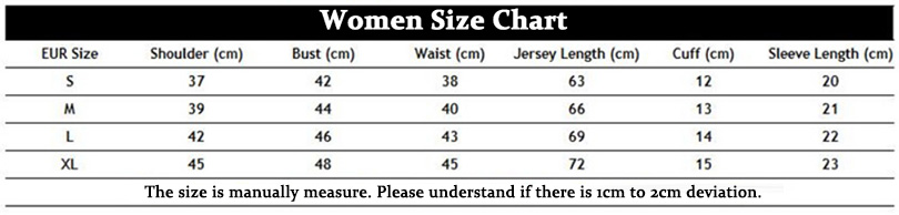 men size chart